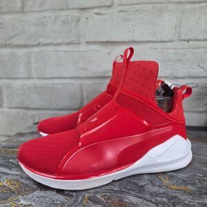 Puma Fierce Core High Risk Red Slip On Sneakers Women 8.5 188977-04
